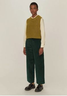 Pleated Culottes, Cord Jeans, Cord Pants, Trousers Wide Leg, Cord Trousers, Simple Clothing, Workwear Jeans, Cords Pants, Checked Trousers