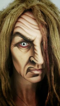 P Old Witch Makeup, Horror Face Painting, Scary Face Paint, Haunt Makeup, Old Age Makeup, Adult Face Painting, Halloweenský Makeup, Monster Makeup