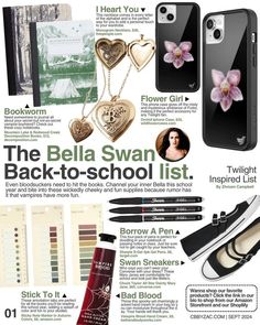 the back - to - school list is shown in this magazine