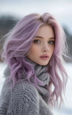 Pale violet 💜 Coachella Hair, Beige Blond, Cool Blonde Hair, Winter Hair Color, Hair Color And Cut, Summer Hair Color, Winter Hairstyles, Cool Hair Color