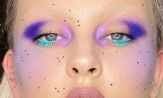 Purple And Green Eye Makeup, Multicolor Makeup, Funky Makeup, Rave Makeup, Ethereal Makeup, Fairy Makeup, Eye Makeup Designs, Dope Makeup