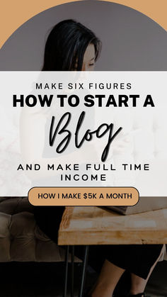 A person with dark background with headline that says how to start a blog and make full time income. How I make $5K a month. Create A Blog, Start Blogging, Blogging Ideas, Health Blogger, Starting A Blog, Blog Income, Generate Income, Blogging 101, Sales Page