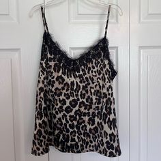 Beautiful Drapey Leopard Print Silk. Fits Tts Nordstrom Sleeveless Tops For Spring, Nordstrom Sleeveless Summer Tops, Nordstrom Sleeveless Tops For Summer, Casual Sleeveless Tops From Nordstrom, Silk Camisole, Silk Printing, Leopard Print, Nordstrom, Womens Tops