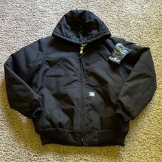 Size Small Regular, Color J113 Blk (Black), Manufactured 10/2004. Measures Approximately 25” From Armpit To Armpit. Jacket Is In Excellent Unworn Condition, Has Been In Storage And Has Original Tag. Pet & Smoke Free Home. 90s Jacket Men, What To Get Boys For Christmas, Black Vintage Jacket, Cute Fleece Jacket, Cropped Winter Jacket, Christmas Wishlist Cheap, Black Carhartt Jacket Outfit, Carhartt Jacket Aesthetic, Cool Winter Jackets