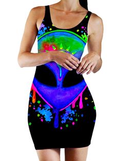 Newest arrival iEDM.com! Splatter Alien Bo... Check it out here: http://iedm.com/products/splatter-alien-bodycon-mini-dress?utm_campaign=social_autopilot&utm_source=pin&utm_medium=pin Fitted Multicolor Digital Print Dress, Multicolor Custom Print Fitted Tops, Fitted Multicolor Custom Print Tops, Fitted Multicolor Digital Print Tops, Fitted Multicolor Tops With Digital Print, Fitted Multicolor Tops With Custom Print, Fitted Multicolor Graffiti Print Top, Blue Fitted T-shirt With Custom Print, Summer Multicolor Sublimation Design T-shirt