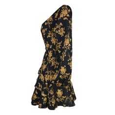 FAST SHIPPING Mesh Dress Floral Leaf Printed Summer Beach Casual Mini Dress JKP3751 Gold Long Sleeve Summer Dress, Spring Floral Print Gold Dresses, Gold V-neck Dress With Floral Print, Gold Ruffled Mini Dress For Summer, Chic Gold Beach Dress, Chic Gold Dress For Vacation, Chic Gold Vacation Dress, Gold Mini Dress For The Beach, Chic Gold Mini Dress For The Beach