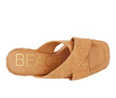 Vegan Raffia Espadrille upper, Slip on for easy entry,4\ raffia espadrille wrapped block heel / platform, Open square toe, Lightly padded insole, Man made outsole, Crisscross upper strap design | Women's Beach by Matisse Caravan Platform Dress Sandals in Cognac Size 8 Straw Block Heel Sandals For Beach, Summer Wedge Sandals With Block Heel For Beach, Summer Block Heel Wedge Sandals For Beach, Beach Straw Wedge Sandals With Block Heel, Straw Wedge Sandals With Block Heel For Beach, Casual Beach Wedge Sandals With Block Heel, Brown Straw Espadrilles For Beach, Brown Straw Espadrilles For The Beach, Chic Espadrilles For Beach Season And Summer Outings