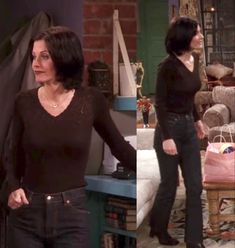 Monica Geller Jeans Outfit, Monica Geller Brown Outfit, Monica Geller Outfits Summer, Monica Geller Outfits Red, Monica Geller Fashion, Monika Geller Outfits, Monica Geller Outfits 90s Fashion, Monica Geller Outfits Season 1, Iconic Monica Geller Outfits