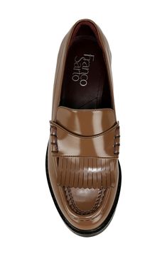 Classic details lend a refined appearance to this loafer that's the perfect go-to for elevating in-office or off-duty looks. Synthetic upper, lining and sole
 Imported Brown Flat Heel Tassel Loafers For Office, Brown Tassel Loafers With Flat Heel For Office, Brown Tassel Loafers For Workwear In Fall, Tassel Loafers With Rubber Sole And Round Toe, Office Tassel Loafers With Rubber Sole And Round Toe, Brown Flat-heel Tassel Loafers For Business, Slip-on Brogue Loafers For Office, Slip-on Office Loafers With Brogue Detailing, Brown Tassel Loafers For Business With Flat Heel