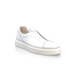 Men`s Sneakers 19819 | Girotti White Leather Shoes With Removable Insole, White Textured Sole Leather Slip-on Shoes, White Low-top Slip-ons With Stitched Sole, Modern Slip-on Sneakers In Calf Leather, White Leather Slip-on Shoes With Stitched Sole, White Slip-on Leather Shoes With Stitched Sole, Modern Slip-on Sneakers With Stitched Sole And Round Toe, Low-top Leather Slip-on Sneakers With Leather Sole, Leather Low-top Slip-on Sneakers With Leather Sole