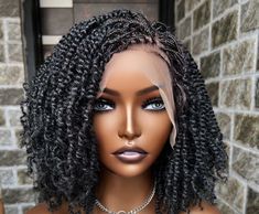 This Afro Kinky Twisted Lace Frontal Wig is Just What You Need to Change Up Your Crown Game. The natural looking crafted tresses is sure to keep people wondering ...is that her real hair 🤔? The link to this unit is in the comment section. #bellahaircrownz #followers #highlights #NaturalBeauty Big Box Braids, Real Hair, Frontal Wig, Box Braids Hairstyles, Braids Hairstyles, Lace Frontal Wig, Frontal Wigs, Lace Frontal