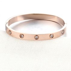 Item Type: Jewelry Material: Stainless Steel Length: 17 cm Package Includes: 1 x Bangle Features: Jewelry, Women, Bangle, Stainless Steel, Rhinestone Screw Bracelet, Bridal Parties, Stainless Steel Bangles, Gold Bangle Bracelet, Hinged Bangle, Cartier Love Bracelet, Love Bracelets, Stainless Steel Jewelry, Silver Rose Gold