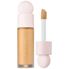 A lightweight, hydrating concealer with cake-free, medium-to-full coverage that lasts while brightening skin with a radiant finish.Coverage: Medium Finish: Radiant Formulation: Liquid Skin Type: Normal, Dry, Combination, and Oily Ingredient Callouts: Free of sulfates SLS and SLES, parabens, formaldehydes, formaldehyde-releasing agents, phthalates, mineral oil, retinyl palmitate, oxybenzone, coal tar, hydroquinone, triclosan, and triclocarban, and contains less than one percent of synthetic fragr Brightening Concealer, Rare Beauty By Selena Gomez, Corrector Concealer, Concealer Shades, Sephora Beauty, Too Faced Concealer, Foundation Shades, Makeup Concealer, Rare Beauty