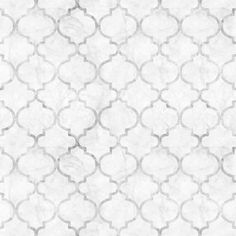 a white and gray wallpaper with an intricate pattern