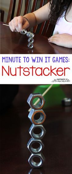 These 10 Minute to Win It games were perfect for all ages – challenging enough for older children, but easy enough for everyone to join in the fun! Hysterical silly fun for everyone! Christmas Games For Kids, It Game, Minute To Win It, Games For Teens