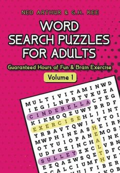 word search puzzles for adults volume 1