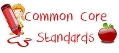 the words common core standards are written in red