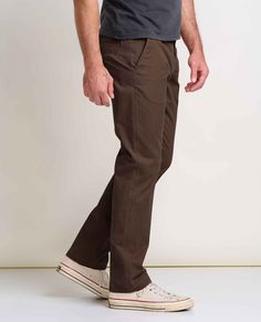 Not too skinny but not too relaxed, this is the pant to win them all. Welt pockets at the back, a zip fly and a hardy twill that works for whatever “work” means for you. Brown Chino Cotton Twill Bottoms With Welt Pockets, Brown Chinos With Pockets And Straight Hem, Brown Straight Leg Chino Bottoms, Casual Brown Chino Cotton Twill Chinos, Cotton Bottoms With Zip Fly And Straight Hem, Everyday Bottoms With Hip Pockets And Standard Cut Leg, Everyday Fall Bottoms With Zip Fly, Everyday Bottoms With Hip Pockets, Fall Chinos With Belt Loops In Chino Cotton Twill