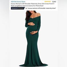 Bought This Dress On Amazon For My Maternity Shoot And Didn’t Wear It. Brand New With Tags! Dress On Amazon, Off Shoulder Maternity Dress, Long Black Maxi Dress, Max Dress, Red Dress Maxi, Maxi Slip Dress, Super Cute Dresses, Maternity Shoot, Striped Maxi Dresses