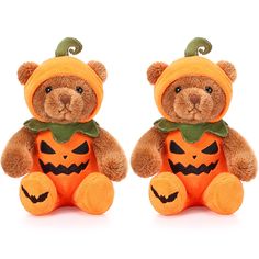 PRICES MAY VARY. Package Includes: you will receive 2 pieces of Halloween stuffed animals, with sitting height of about 16 cm/ 6 inches, lightweight and portable, ideal for daily decoration and replacement, you can also share with your mates and family; Note: 3 styles of bears are with the same size, while the hat size is different, so the sitting size gets slightly different Soft Material: these Halloween bears are made of quality fabric material and filled with PP cotton, soft, fluffy and comf Halloween Stuffed Animals, Plushies Halloween, Halloween Plushies, Cute Bear Plush, Girls Halloween Party, Boo Baskets, Cute Plushies, Halloween Party Decoration, Boo Basket