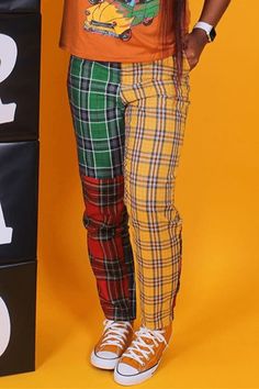 Size(in) Waist Hip Pants Length S 27.2 37.4 40.6 M 28.7 39 40.9 L 30.3 40.6 41.3 XL 31.9 42.1 41.7 2XL 33.5 43.7 42.1 Casual Yellow Patchwork Bottoms, Multicolor Ankle-length Pants For Fall, Blazer Outfits Casual, Single Button Blazer, Patchwork Print, Printed Trousers, Turndown Collar, Blazer Outfits, Womens Clothing Stores