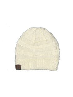 Unbranded Beanie Size: One Size Accessories - used. No Fabric Content | Beanie Hat: Ivory Accessories Cc Hats, Cc Beanie, Handbags For Women, Beanie Hat, Beanie Hats, Winter Hats, Women Handbags, Women Accessories, Handbags