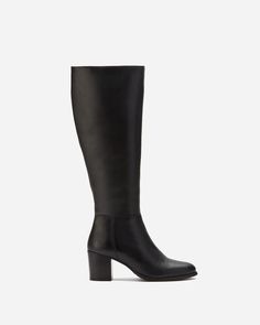 Dalia Tall Knee High Boots in Black Leather – DuoBoots Duo Boots, Mid Heel Boots, Mid Heel, Tall Boots, Stacked Heel, High Boots, Diamond Pattern, Knee High Boots, Knee High