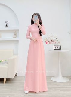 🌻Material: Lụa vân gỗ 🌻Stretchy level: 2/10 🌻 The measurement of this ao dai (long dress) is in Vietnamese size (American size tends to be bigger for the same size). Please LOOK AT THE SIZE CHART CAREFULLY BEFORE ORDERING. There might have some chalk writings on the fabric due to making process. These marks can be washed away easily. 🌻🌻No returns or exchanges Buyer can contact seller about any issues with an order. 🌸 Follow us Facebook/aodaiemily www.aodaiemily.com 💜 Thank you very much💜 Plain Long Dress, Long Dress Wedding, Day Checklist, Chalk Writing, Wedding Day Checklist, Ao Dai, Dress Wedding, Dress Clothes For Women, Labour Day