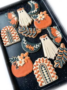 decorated cookies in the shape of folk folk folk folk folk folk folk folk folk folk folk folk