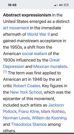 Norman Lewis, Social Realism, Franz Kline, New York School, Willem De Kooning, Mark Rothko, Jackson Pollock, Art Movement, American Art