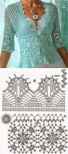 an image of crochet patterns for clothing