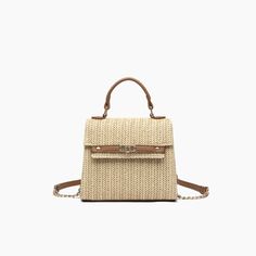 Meet the little sister to the 'Nova' Crossbody—Neo. Featuring a pastel monotone straw shell and lined with 100% polyester, this mini crossbody bag keeps it classic with a mostly straw body and minimal vegan leather detailing around the top handle and magnetic snap closure. Straw 7"W x 6.5"H x 3"D 13.20 oz 2.5" top handle 23" strap Magnetic snap closure Style# X4BY07 Beige Rectangular Straw Bag With Adjustable Handle, Trendy Beige Satchel For Spring, Straw Travel Bag With Adjustable Top Handle, Travel Straw Bag With Adjustable Top Handle, Beige Straw Shoulder Bag With Adjustable Handle, Beige Straw Bag With Adjustable Strap For Spring, Spring Beige Straw Bag With Adjustable Strap, Beige Satchel Straw Bag With Adjustable Handle, Beige Straw Bag With Top Carry Handle