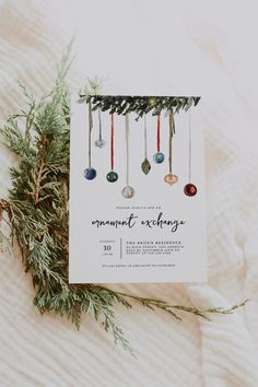 Host an unforgettable holiday gathering with this stunning watercolor ornament exchange invitation! Featuring delicate hanging ornaments and elegant typography, this design is perfect for spreading festive cheer. Customize it with your details to create a warm and inviting start to your holiday party. Elegant Typography, Holiday Gathering, Hanging Ornaments, Holiday Party, Photo Gifts