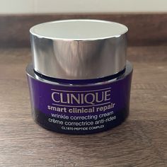 Brand New & Never Used - Clinique Smart Clinical Repair Wrinkle Correcting Cream In 1.7 Oz. Anti-Aging Cream Is Said To Help Strengthen Skin And Visibly Repair Lines And Wrinkles. Dermatologist Tested. Allergy Tested. 100% Fragrance Free. Retails For $76. Received In A Gift Set And This Is A Product I Don’t Use Regularly. Don’t Have A Poshmark Account Yet? Sign Up And Get $10 Off Your First Purchase With My Invitation Code: Reneagreyco All Reasonable Offers Considered! Fast Shipping Highly Rated Clinique Makeup Remover, Clinique Smart Clinical, Clinique Gift Set, Clinique Skincare, Clinique Smart, Clinique Moisture Surge, Clinique Moisturizer, Facial Soap, Acne Solutions