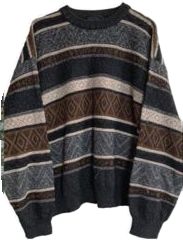 Grampa Sweaters Aesthetic, Midwest Emo Sweater, Midwest Emo Clothes, Jumpers Aesthetic, Grunge Sweaters, Boho Sweaters, Sweater Grunge, Grunge Sweater, Cute Jumpers