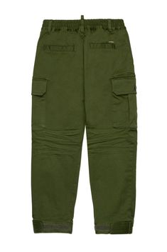 Composition: 98% Cotton, 2% Elastane Green Military Cargo Pants With Hip Pockets, Military Style Green Cargo Pants With Patch Pockets, Green Military Parachute Pants With Side Pockets, Green Military Cargo Pants For Outdoor, Military Style Cotton Cargo Shorts With Patch Pockets, Dean And Dan Caten, Rick Owens Jacket, Golden Goose Sneakers, Boys Bottoms