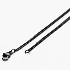 * Secure lobster clasp closure 
 * Rust-resistant stainless steel Curb Chain Bracelet, Wide Bracelet, Chain Bracelets, Black Chain, Black Stainless Steel, Curb Chain, Silver Watch, Chain Bracelet, Lobster Clasp