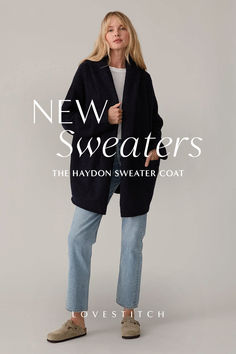 Our bestselling Lennox Sweater Coat has a new little sister! Shop our Haydon Sweater Coat, the perfect cozy layering piece for everyday. Hooded Sweater Coat, Sweater Coat, New Version, Hooded Sweater, Sweater Coats, Little Sisters, Layering Pieces, Layering, Pins