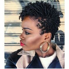 Coils on this cute tapered cut! Finger Coils Natural Hair, Big Chop Hairstyles, Coiling Natural Hair, Twisted Hair, Natural Hair Cuts, Short Locs Hairstyles, Pelo Afro, Hair Twist Styles