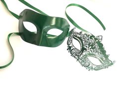 Emerald Green Masquerade Mask, Emerald Green Theme, Green Masquerade Mask, Masquarade Mask, Elegant Face Mask, Couples Masquerade Masks, Elegant Face, Lace Masquerade Masks, Green Costume