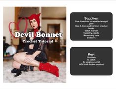 the devil bonnett crochet pattern is available for all types of clothing and accessories