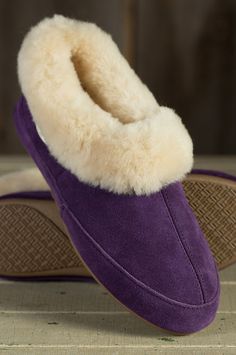 Women's Overland Classic Sheepskin Slippers by Overland Sheepskin Co. (style 50295) Sheepskin Slip-on Slippers With Cushioned Footbed, Shearling Cushioned Slip-on Slippers, Shearling Slippers With Rubber Sole And Closed Toe, Sheepskin Closed Toe Slippers, Sheepskin Slippers With Leather Sole And Round Toe, Sheepskin Slippers With Rubber Sole And Round Toe, Sheepskin Slippers With Plush Lining And Round Toe, Shearling Slip-on Slippers With Faux Fur Lining, Shearling Slippers With Suede Lining