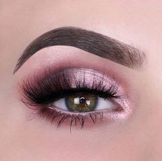 Light Pink Eye Makeup Looks, Light Pink Smokey Eye, Light Pink Makeup Looks, Bridal Lashes, Winter Dragon, Light Pink Eyeshadow, Mauve Eyeshadow, Quinceañera Ideas, Light Pink Lip Gloss