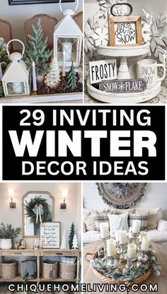 winter decorating ideas for the living room and dining room