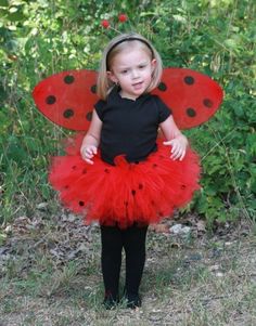 Creative Kids Halloween Costume, Ladybug Tutu, Ladybug Outfits, Pink Ladybug, Butterfly Costume