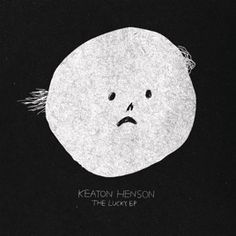 a black and white drawing of a face with the words keatonn nelson on it