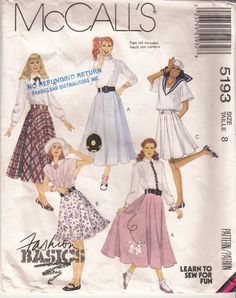 an image of women's dresses and skirts on a sewing pattern, with the words mocalis written in large letters