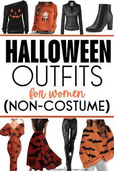 halloween outfits for women from non - costumed to uninstituffed, with text overlay