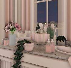 coquette pink/white sink design for your bloxburg house. #coquette #aesthetic #pinkaesthetic #bloxburg Bloxburg House Living Room Ideas, House Layouts Bloxburg, Layouts Bloxburg, House Layout Bloxburg, Bloxburg Bedroom, Preppy House, Dream House Bedroom