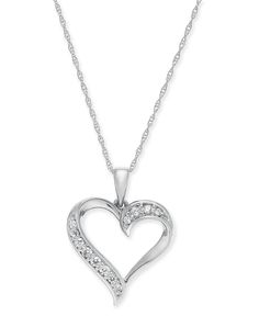 The rich and romantic aura of a beautiful gold heart is enhanced by brilliant diamond sparkle in this elegant heart-shaped pendant necklace. Heart Shaped Pendant Necklace, Beauty Gift Sets, Jewelry Repair, Mens Gift Sets, Brilliant Diamond, White Rose Gold, Wedding Wear, Watches Jewelry, Diamond Heart